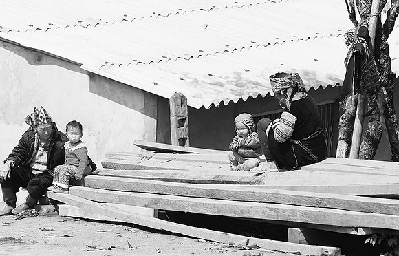In a mountain village