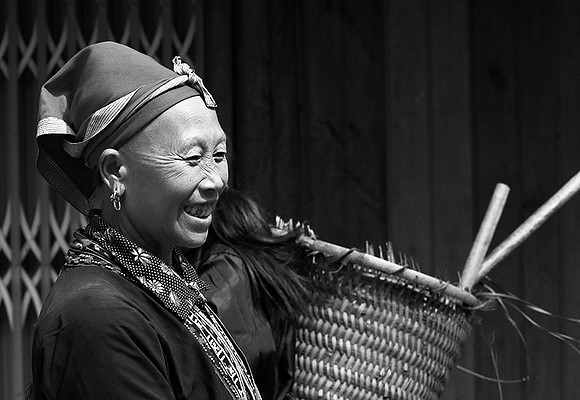 In a Zao ethnic village (north Vietnam)