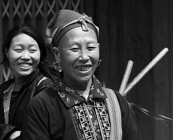 In a Zao ethnic village (north Vietnam)