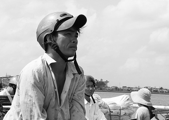 People on a ferry