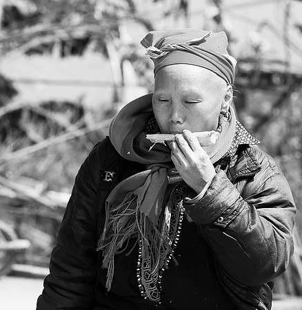 In a Zao ethnic village (north Vietnam)