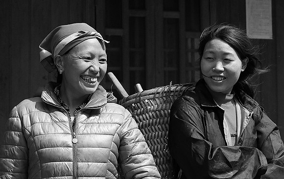 In a Zao ethnic village (north Vietnam)