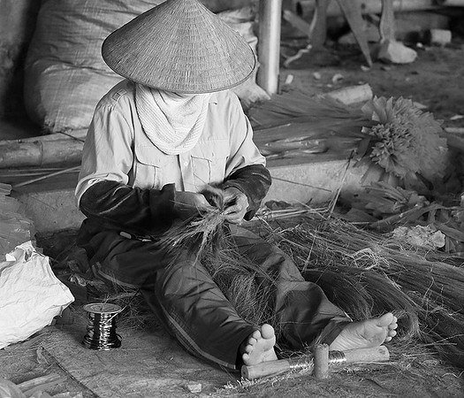 Traditional broom production - Vietnam