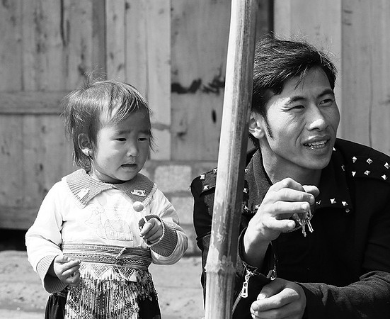 In a Hmong ethnic village (north Vietnam)