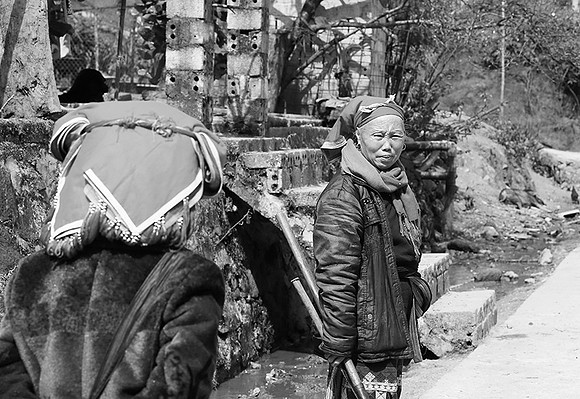 In a Zao ethnic village (north Vietnam)