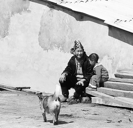 In a mountain village