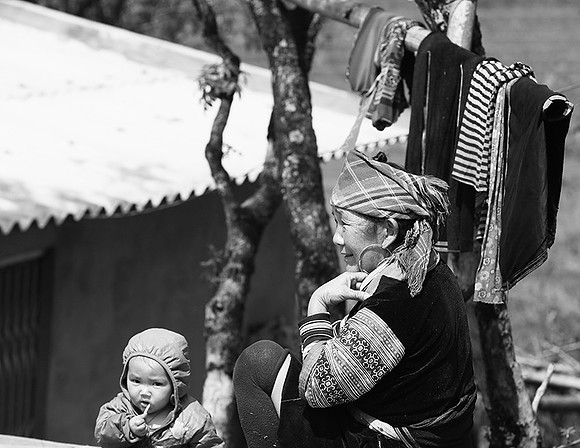 In a mountain village