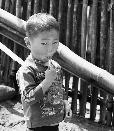 In a mountain village
