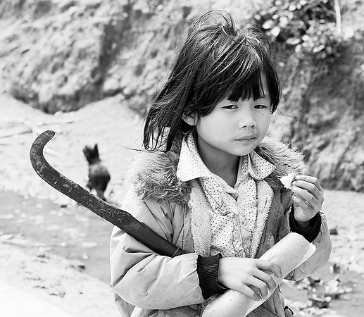 In a Zao ethnic village (north Vietnam)