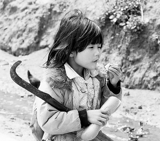In a Zao ethnic village (north Vietnam)