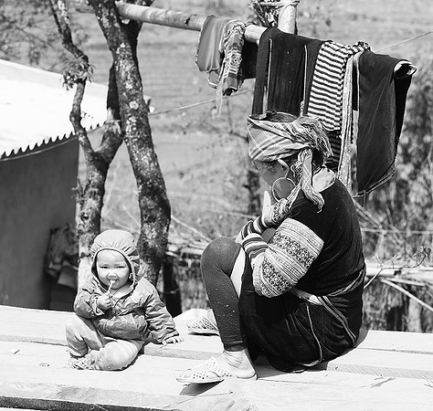 In a mountain village