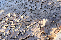 Dry mud in the river bed - Namibia