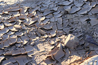 Dry mud in the river bed - Namibia