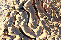 Dry mud in the river bed - Namibia