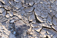 Dry mud in the river bed - Namibia