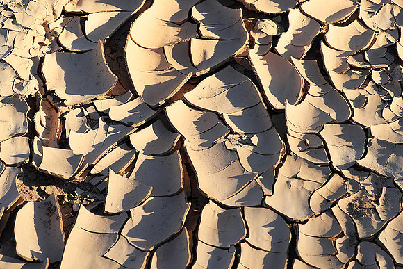 Dry mud in the river bed - Namibia