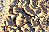 Dry mud in the river bed - Namibia