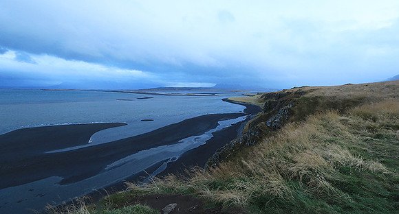 Sunset near Hvitserkur seastack