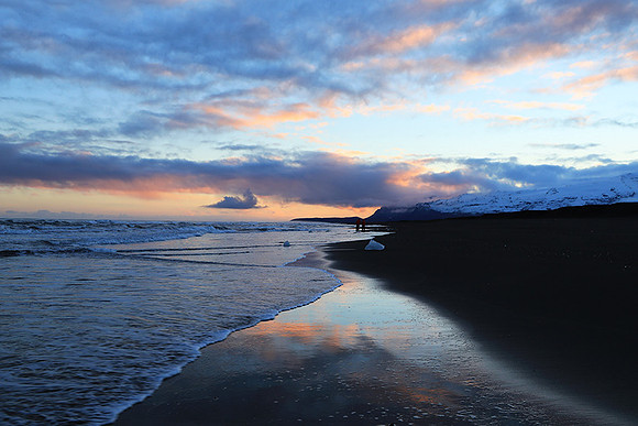 Sunset - Jokulsarlon glacial lagoon