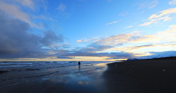 Sunset - Jokulsarlon glacial lagoon
