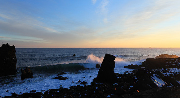 Sunset near Keflavik