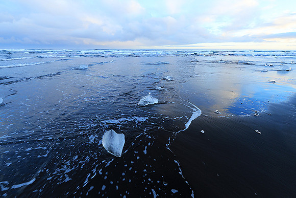 Sunset - Jokulsarlon glacial lagoon