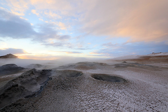 Sunrise - geothermal flied Mt Namafjall
