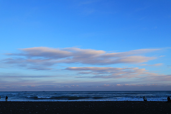 Sunset over the glacial lagoon