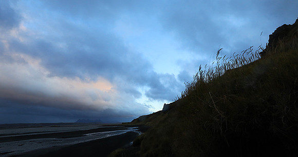Sunset near Hvitserkur seastack