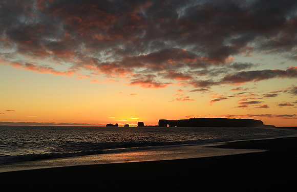 Sunset at Reynisfjara