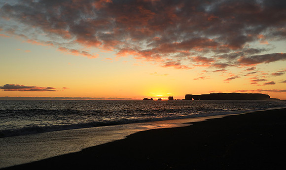 Sunset at Reynisfjara
