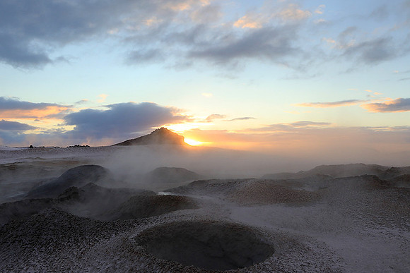 Sunrise - geothermal flied Mt Namafjall