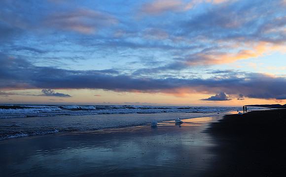 Sunset -Jokulsarlon glacial_lagoon