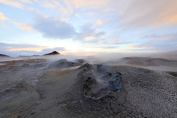 Sunrise - geothermal flied Mt Namafjall