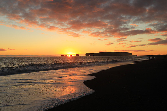 Sunset at Reynisfjara