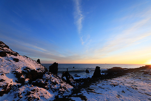 Sunset near Keflavik