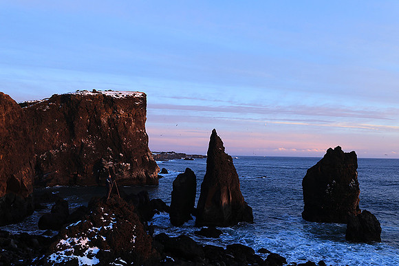 Sunset near Keflavik