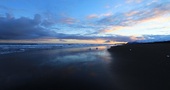 Sunset - Jokulsarlon glacial lagoon