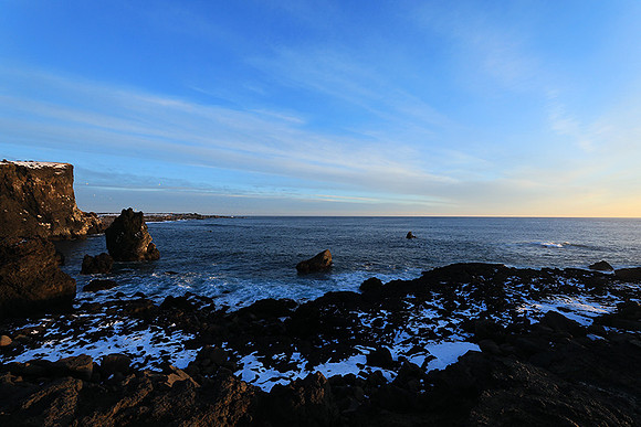Sunset near Keflavik