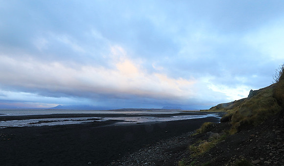Sunset near Hvitserkur seastack