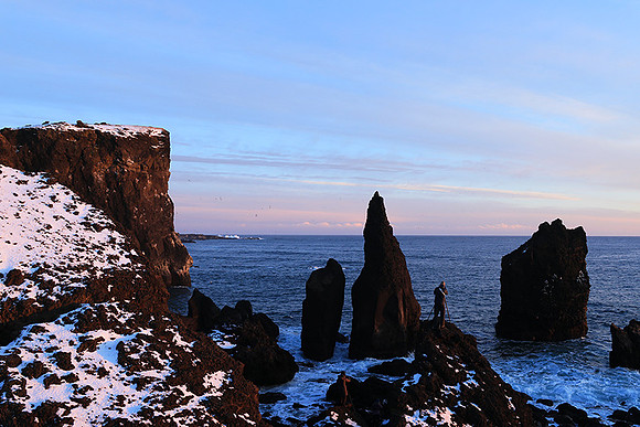 Sunset near Keflavik