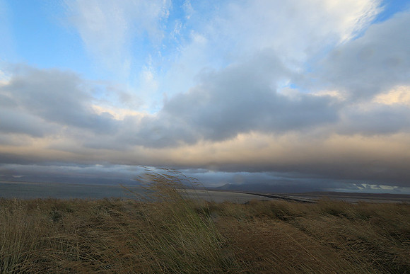 Sunset near Hvitserkur seastack
