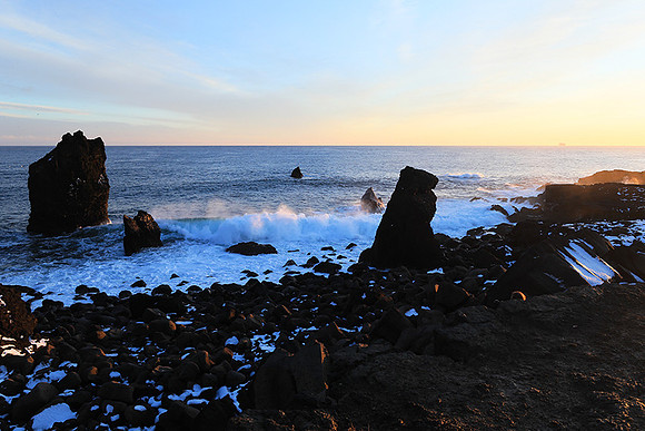 Sunset near Keflavik