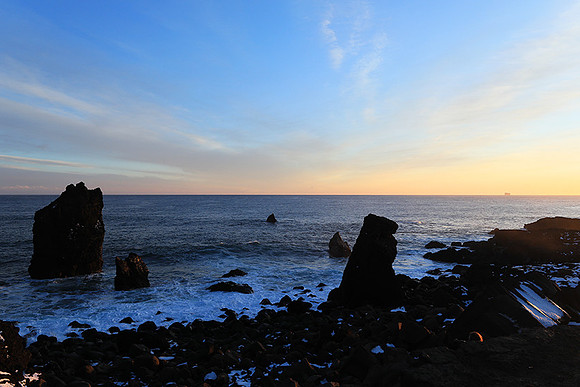 Sunset near Keflavik