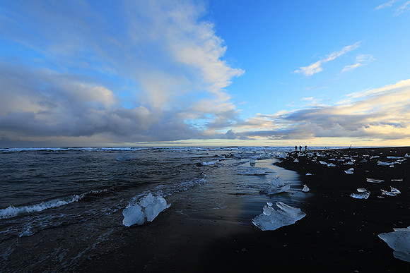 Sunset - Jokulsarlon glacial lagoon
