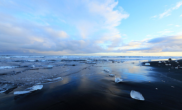 Sunset - Jokulsarlon glacial lagoon