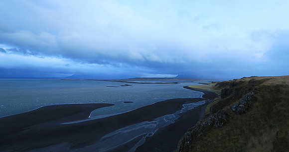 Sunset near Hvitserkur seastack
