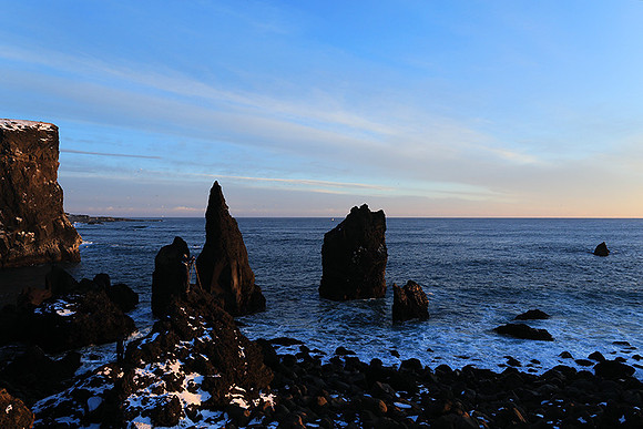 Sunset near Keflavik