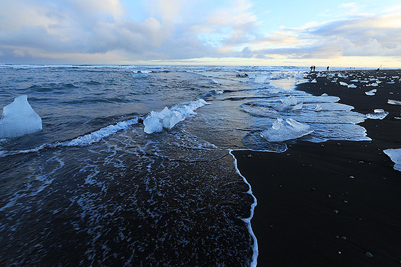 Sunset - Jokulsarlon glacial lagoon