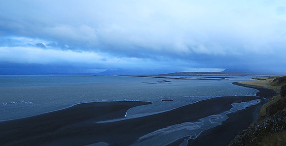 Sunset near Hvitserkur seastack